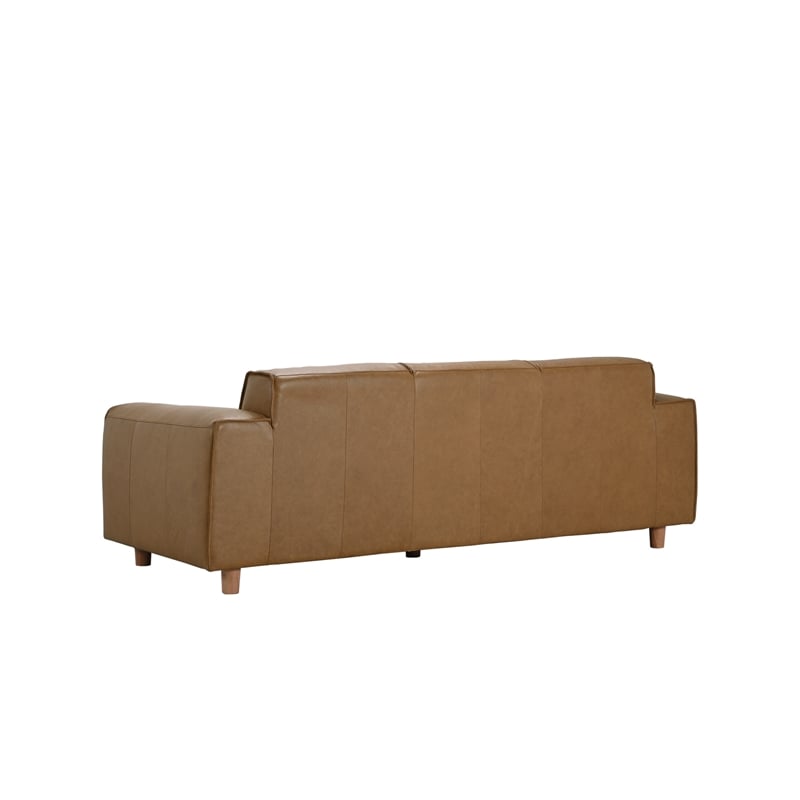 Porter Designs Nerio Top-Grain Leather Sofa - Brown