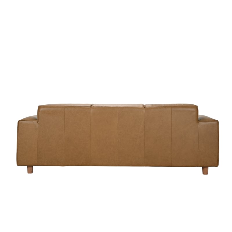 Porter Designs Nerio Top-Grain Leather Sofa - Brown