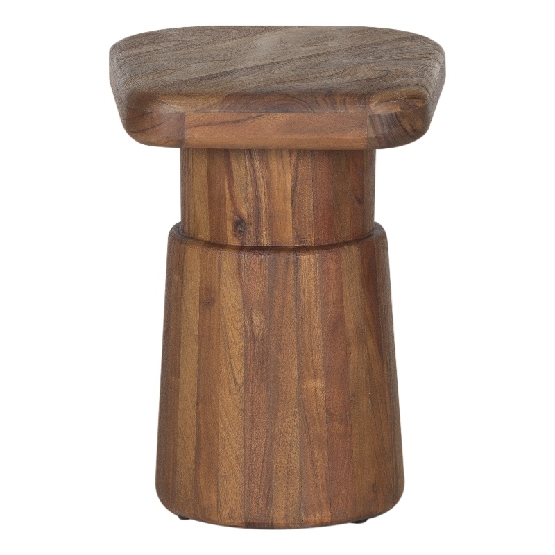Porter Designs Ekta Solid Acacia Wood End Table - Brown