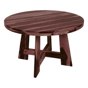 Porter Designs Kalispell Solid Sheesham Wood Dining Table - Brown