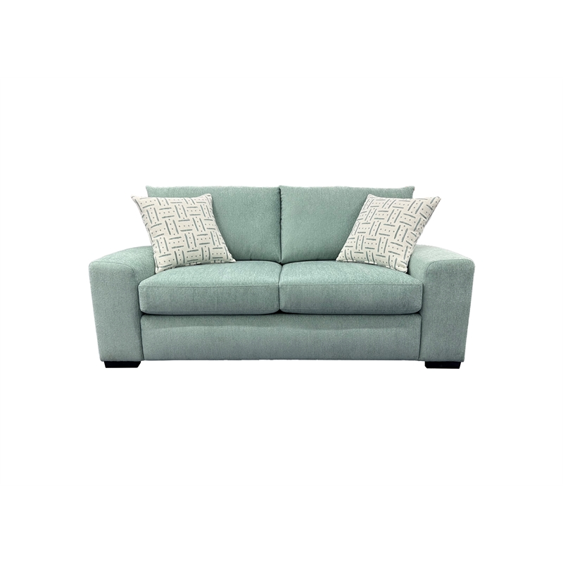 Porter Designs Clayton Modern Upholstered Loveseat - Teal