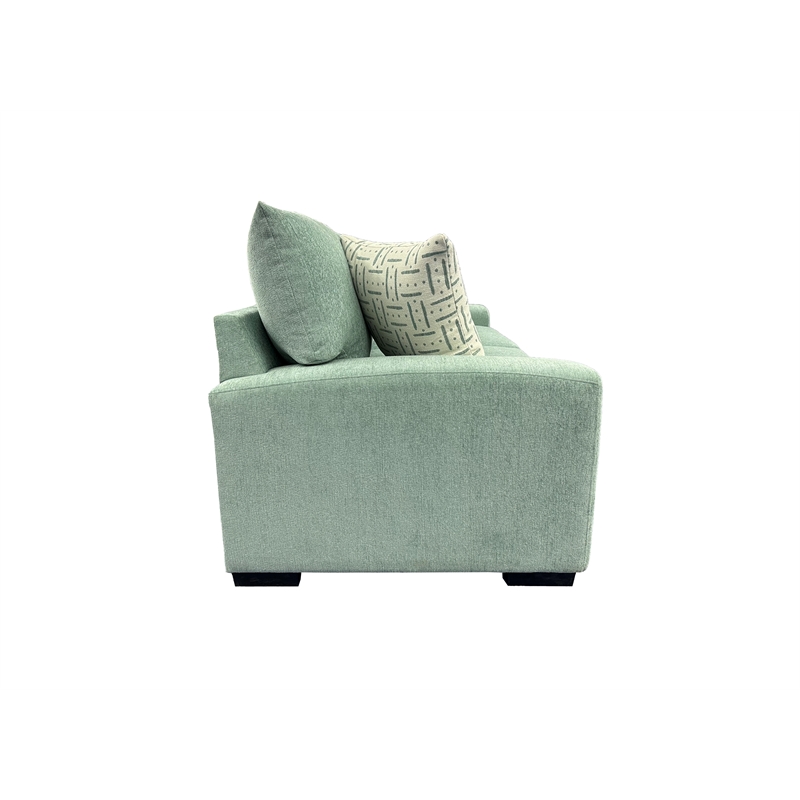 Porter Designs Clayton Modern Upholstered Loveseat - Teal