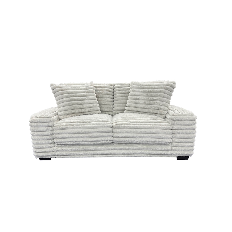 Porter Designs Big Chill Microfiber Loveseat - Gray