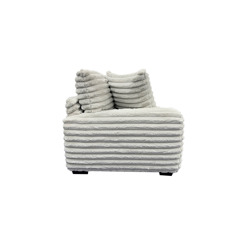 Porter Designs Big Chill Microfiber Loveseat - Gray