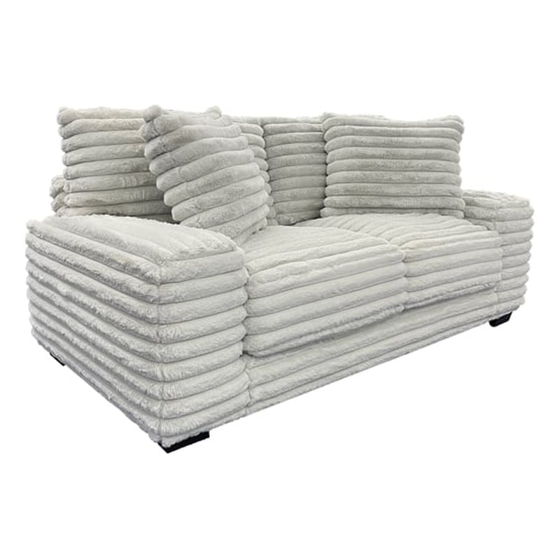 Porter Designs Big Chill Microfiber Loveseat - Gray