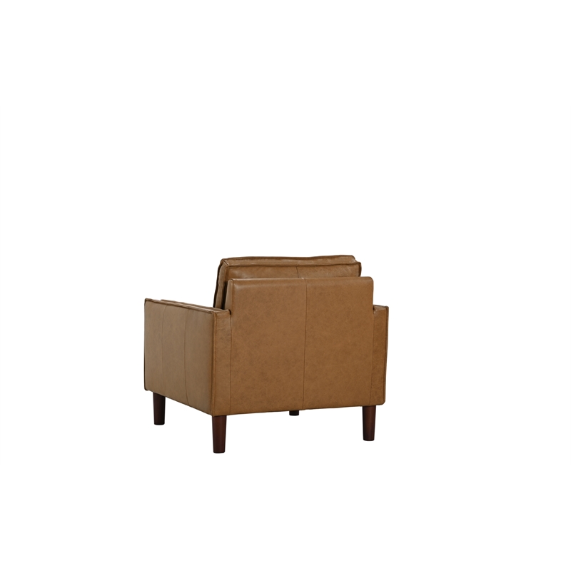 Porter Designs Soria Top-Grain Leather Chair - Brown
