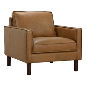 Porter Designs Soria Top-Grain Leather Chair - Brown