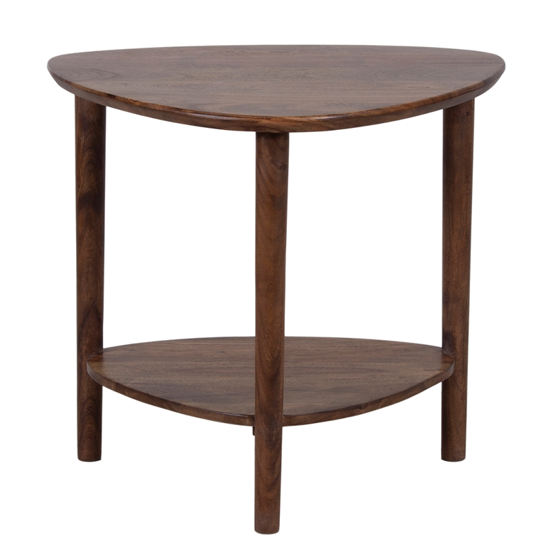 Porter Designs Noma Solid Acacia Wood End Table - Brown