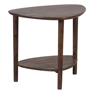 Porter Designs Noma Solid Acacia Wood End Table - Brown