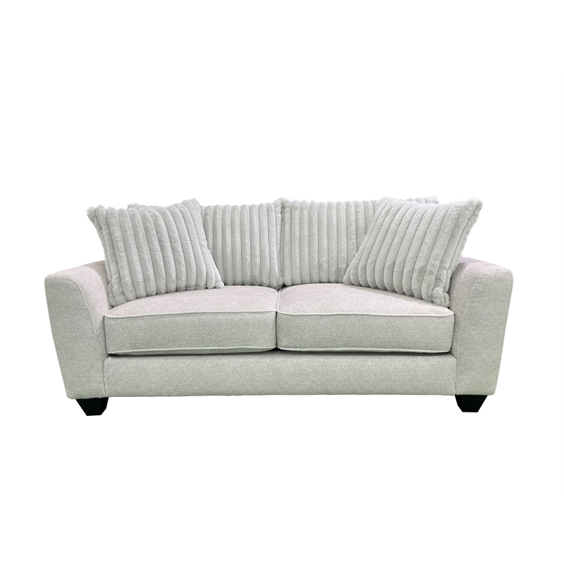 Porter Designs Broadway Microfiber Loveseat - Gray