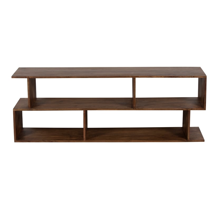 Porter Designs Portola Solid Acacia Wood TV Stand - Brown