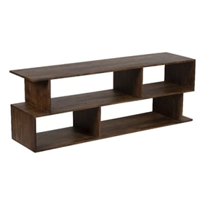 Porter Designs Portola Solid Acacia Wood TV Stand - Brown