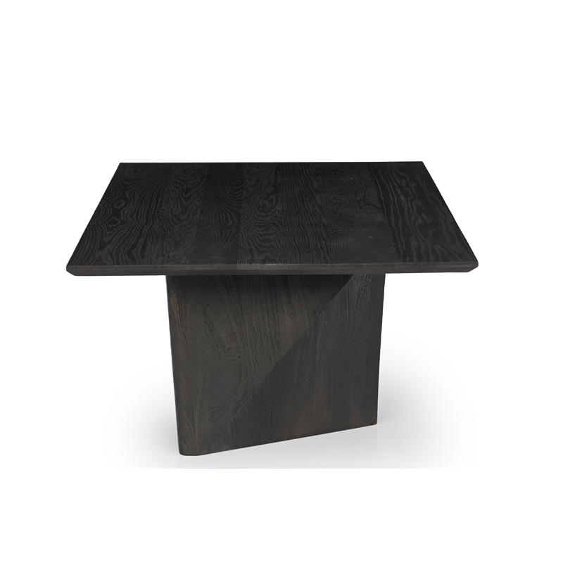 Porter Designs Dali Solid Oak Wood Dining Table - Black