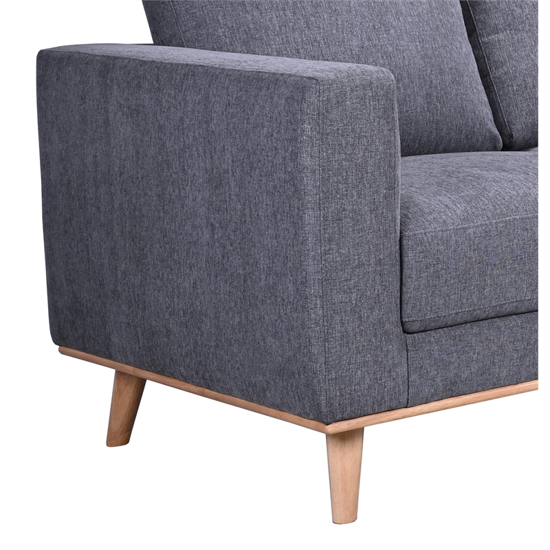 Porter Designs Albina Modern Upholstered Sectional - Gray