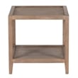 Porter Designs Lowell Solid White Oak Wood End Table - Brown