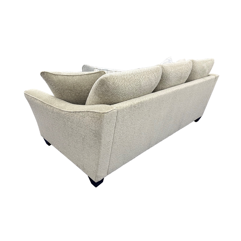 Porter Designs Columbia Microfiber Upholstered Sofa in Cream