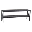 Porter Designs Canberra Solid Mango Wood TV Stand - Black
