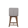 Porter Designs Castor Genuine Leather Counter Chair - Gray