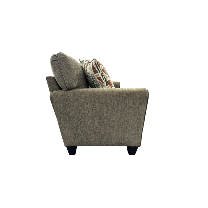 Porter Designs Reese Modern Upholstered Loveseat - Brown