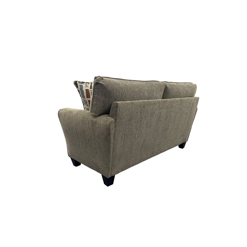 Porter Designs Reese Modern Upholstered Loveseat - Brown