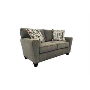 Porter Designs Reese Modern Upholstered Loveseat - Brown