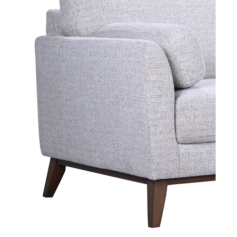 Porter Designs Flanders Wood Trim Sofa - Gray