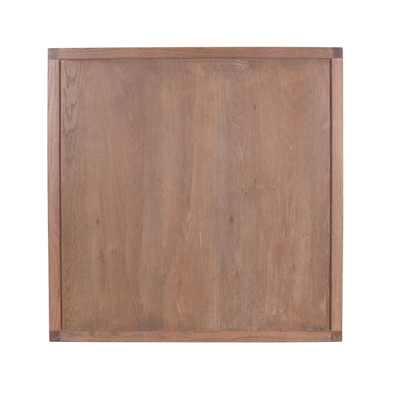 Porter Designs Lowell Solid White Oak Wood Coffee Table - Brown