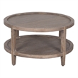 Porter Designs Lowell Solid White Oak Wood Coffee Table - Brown