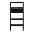 Porter Designs Canberra Solid Mango Wood Bookcase - Black
