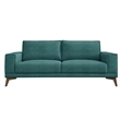 Porter Designs Jarrett Modern Upholstered Sofa - Blue