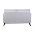 Porter Designs Flanders Wood Trim Loveseat - Gray