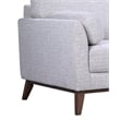 Porter Designs Flanders Wood Trim Loveseat - Gray