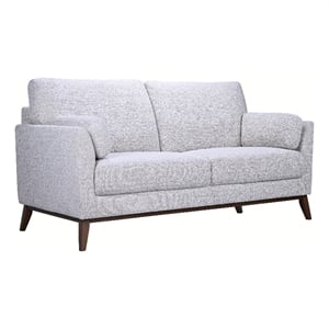 Porter Designs Flanders Wood Trim Loveseat - Gray