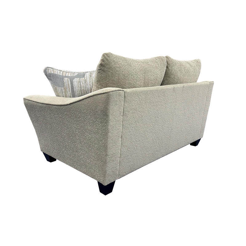 Porter Designs Columbia Microfiber Loveseat - Cream