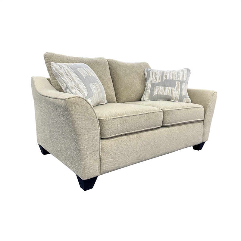 Porter Designs Columbia Microfiber Loveseat - Cream