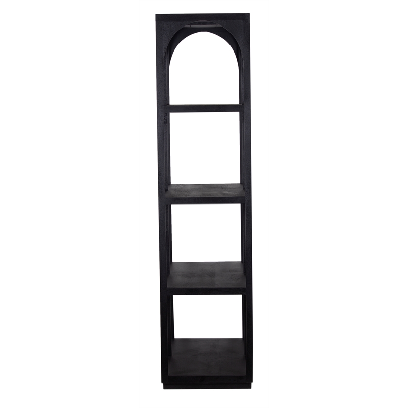 Porter Designs Tarragona Solid Mango Wood Bookcase - Black