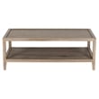 Porter Designs Lowell Solid White Oak Wood Coffee Table - Brown