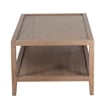 Porter Designs Lowell Solid White Oak Wood Coffee Table - Brown