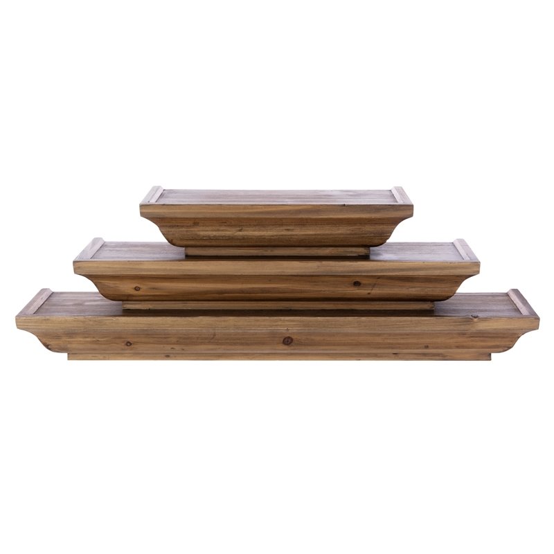Kieragrace Muskoka Fitz Wood Shelves Walnut 12 Inch 18 24 Set Of 3 Kieragrace Muskoka Fitz Wood Shelves Walnut 12 Inch 18 24 Set Of 3