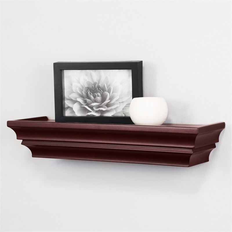kieragrace KG Traditional Madison Wall Shelf Espresso Espresso