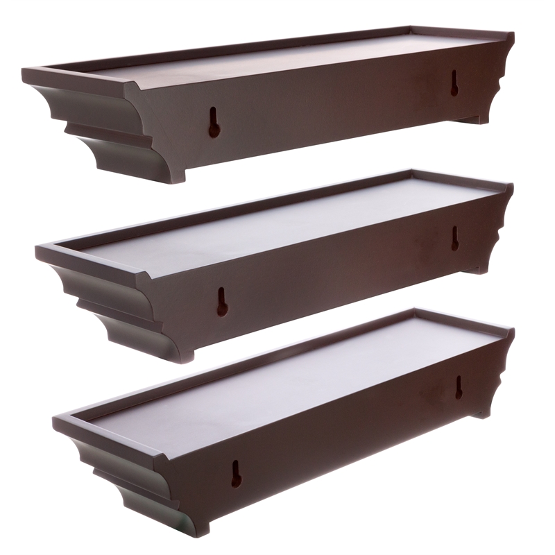 Kieragrace Madison Wall Shelf Espresso