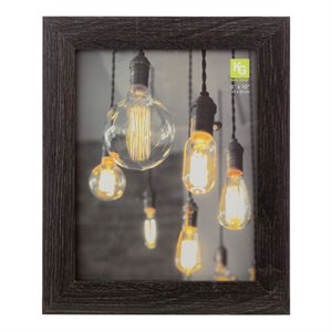 kieragrace kg farmhouse  loft photo frame  12-pack  black black engineered wood
