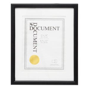 kieragrace kg caspian document frame  black 11 by 14 inch  12pack mdf glass