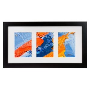 kieragrace kg modern  langford collage frame black engineered wood