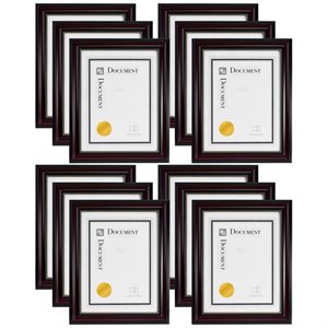 kieragrace kg traditional  lucy document frame  12-pack brown plastic