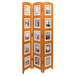 kieragrace kg traditional  photo 3-panel room divider brown engineered wood