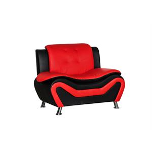 kingway furniture gilan faux leather club chair