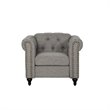 Kingway Furniture Modern Durres Living Room Chair in Gray