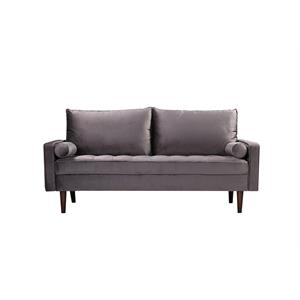 Kingway Furniture Velvet Genoa Living room Sofa in Gray