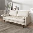 Kingway Furniture Faux Leather Genoa Living Room Sofa In White